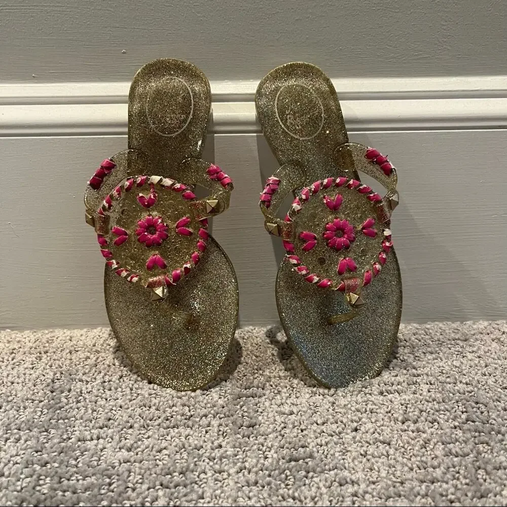 Jack Rogers Girls Georgica Jelly Sandals 11